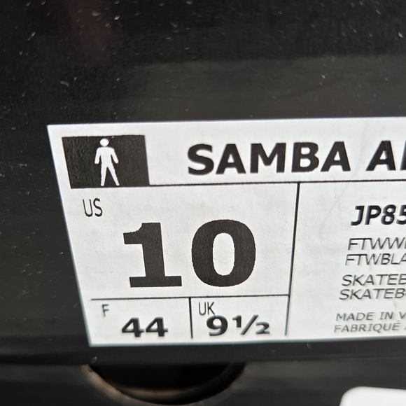 Adidas Samba White and Green Shoes Mens - Picture 5 of 5